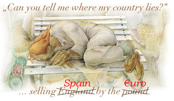 Adaptación de la pintura de Betty Swanwick, A.R.A. en  GENESIS, SELLING ENGLAND BY THE POUND